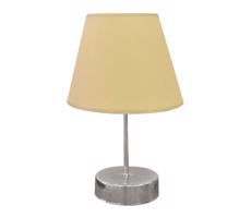 Stolná lampa 1xE27/60W/230V béžová/lesklý chróm